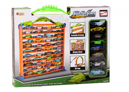 Car Track Parking 2in1 Garage Springs 360 Loop* Set