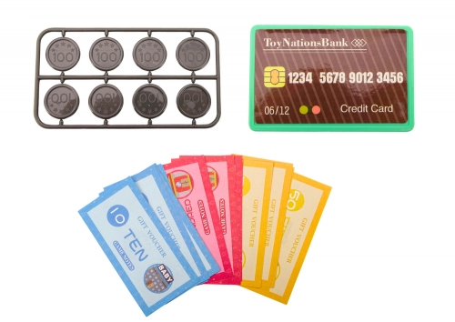 Cash Register Learning to Count Coins Shopping Cart Lights Sounds Pink