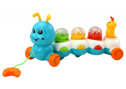Caterpillar Pulling Colorful Lights Sounds