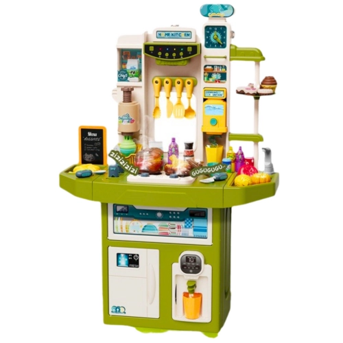 Children's Kitchen With Accessories Sink With Circulation Pair Lights Sounds 71pcs