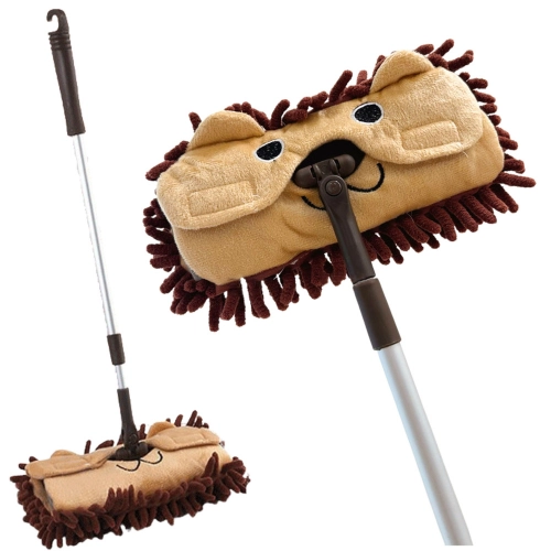 Children's Mop With Telescopic Handle Animal Brown