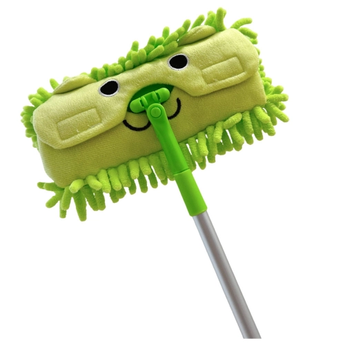 Children's Mop With Telescopic Handle Animal Green