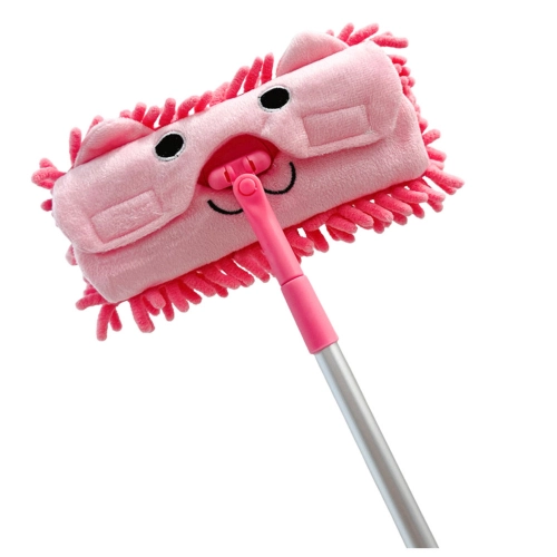 Children's Mop With Telescopic Handle Animal Pink