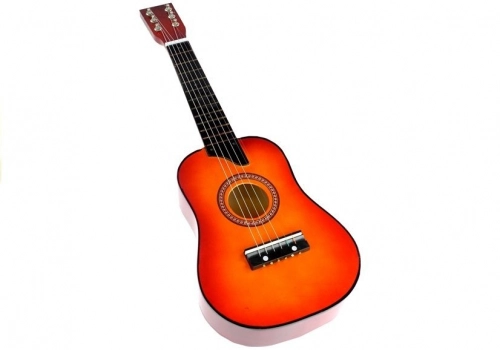 Classic Wooden Guitar Red Looking Like Real