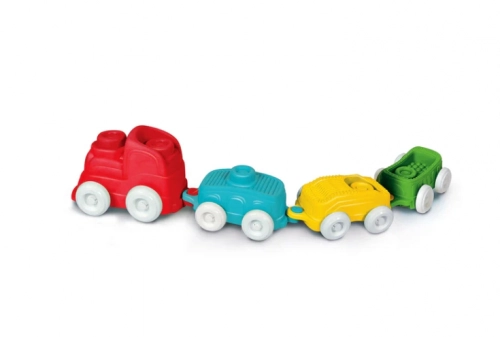 Clemmy Sensory Color Train Locomotive, Wagons & Soft Blocks Clementoni 17961