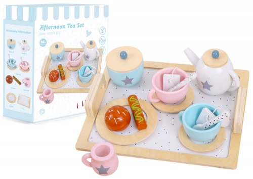 Coffee Tea Wooden Set Small Household Appliances Cookies
