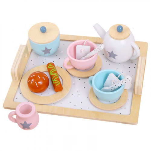 Coffee Tea Wooden Set Small Household Appliances Cookies