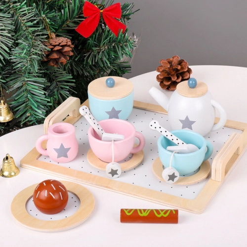 Coffee Tea Wooden Set Small Household Appliances Cookies
