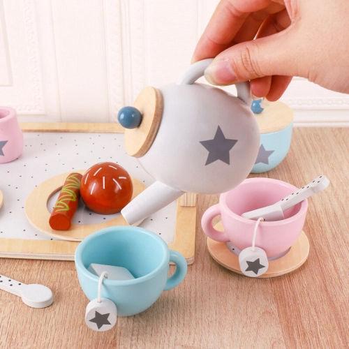 Coffee Tea Wooden Set Small Household Appliances Cookies