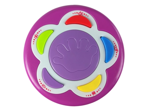 Colorful Drum with a Merry-Go-Round Animal Sounds Pink