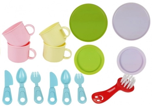 Colorful Sink with Tap Dishwasher with Accesories