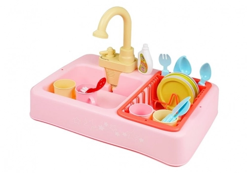 Colorful Sink with Tap Dishwasher with Accesories