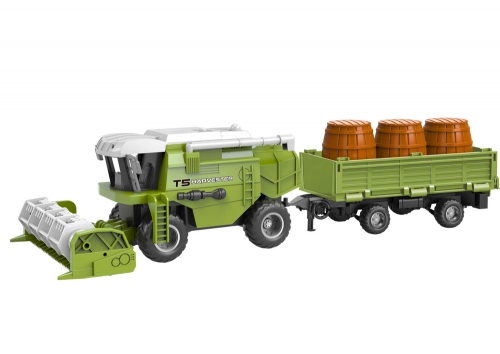 Tālvadības kombains ar piekabi "Agricultural Machine Grain RC" Green