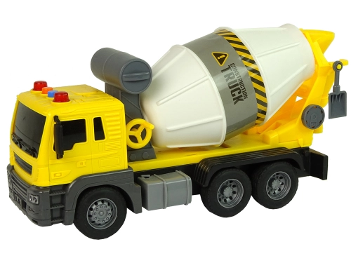 Concrete Mixer Yellow Rotating Bucket Sound Lights