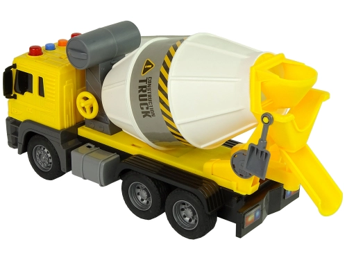 Concrete Mixer Yellow Rotating Bucket Sound Lights