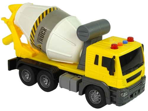 Concrete Mixer Yellow Rotating Bucket Sound Lights