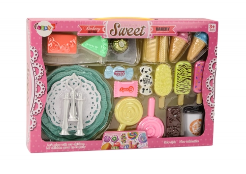 Confectionery Cafe Set Sweets Figurines Coffee Cake 25 pcs.