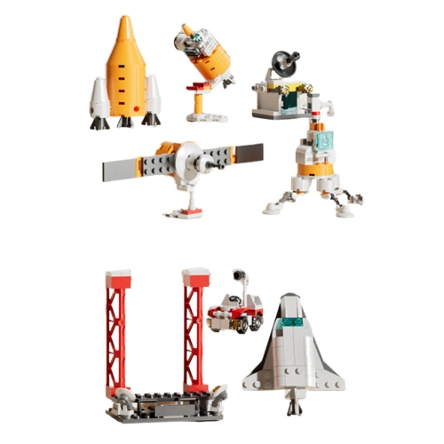 Construction Blocks Space Station Rocket Collection 24-58 pcs Mix