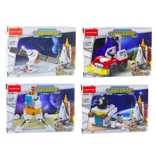 Construction Blocks Space Station Rocket Collection 24-58 pcs Mix