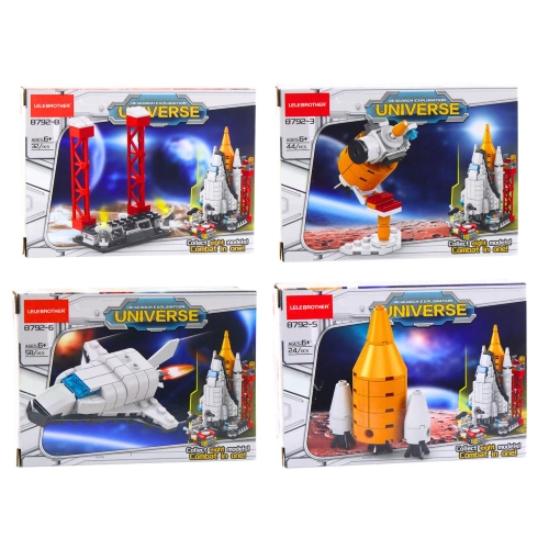 Construction Blocks Space Station Rocket Collection 24-58 pcs Mix