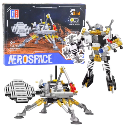 Construction Bricks Mars Lander Space Robot 2in1 146 pcs.