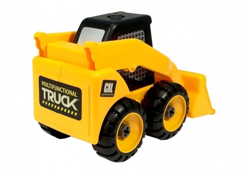 Construction Site Set Excavator Truck Crane