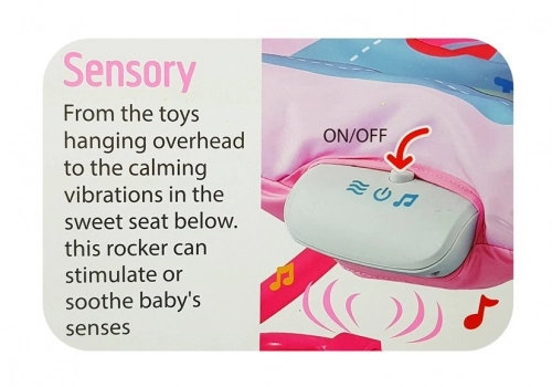 Cradle Rocker Chair 2 in 1 Feeding Chair Pink