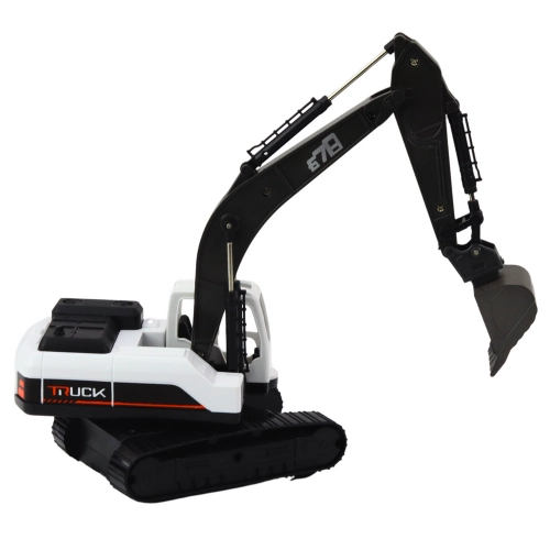 Crawler Excavator Metal Bucket Movable Joints 360° Rotation White