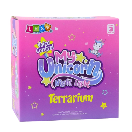 Creative Kit Terrarium Unicorns Night Light Voice Control DIY