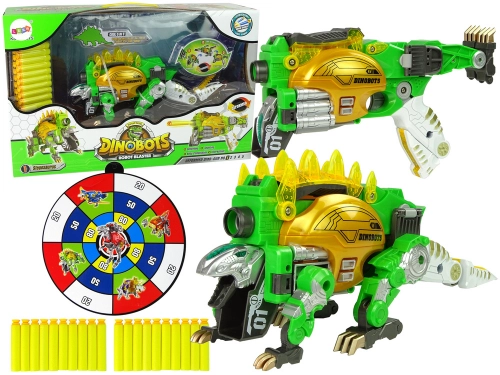 Dinobots 2 in 1 Dinosaur Shotgun Green Stegosaurus Shield