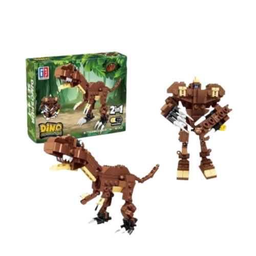 Dinosaur Robot 2in1 Construction Blocks 50-70 pcs Mix