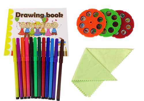 DINOSAUR TABLE WITH PROJECTOR FOR DRAWING + ACCESSORIES  COLOUR PINK