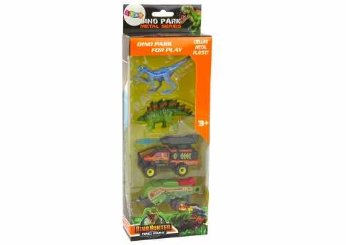 Dinosaurs Set Auto Rocket Orange Semi Trailer