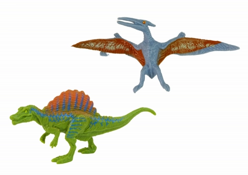 Dinosaurs Set Car With Rocket Trailer
