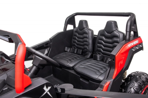 Divvietīgs bērnu elektromobilis Bagijs A032 Red