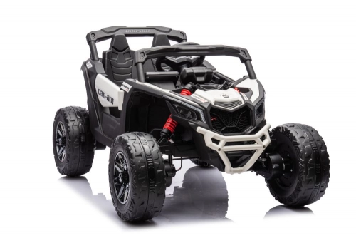 Divvietīgs bērnu elektromobilis Bagijs Can-am DK-CA003 White