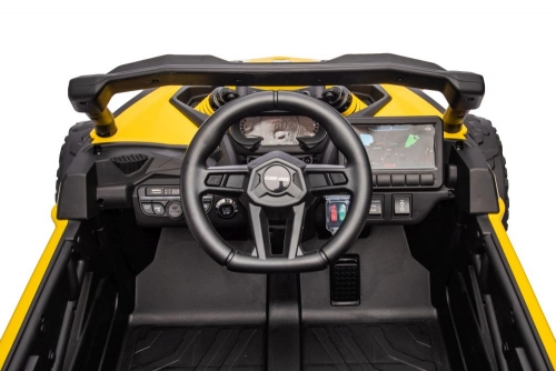 Divvietīgs bērnu elektromobilis Bagijs Can-am DK-CA003 Yellow