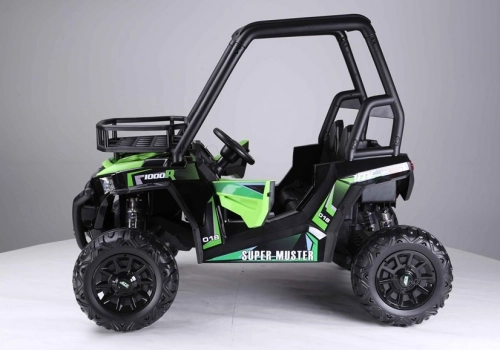 Divvietīgs bērnu elektromobilis Bagijs Jeep JS360-1 Green
