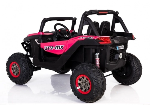 Divvietīgs bērnu elektromobilis Bagijs Jeep XMX Pink