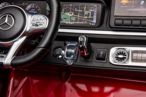 Двухместный детский электромобиль Mercedes G63 XXL Red 24V