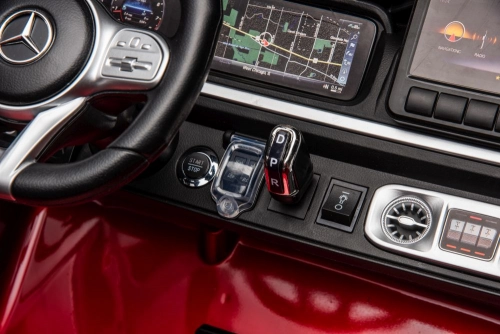 Двухместный детский электромобиль Mercedes G63 XXL Red 24V