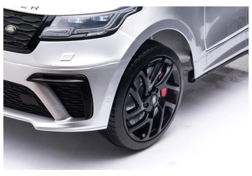 Divvietīgs bērnu elektromobilis Range Rover Silver Painted