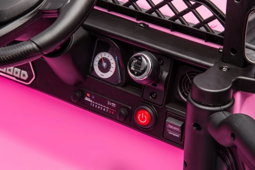 Divvietīgs bērnu elektromobilis Toyota FJ Pink