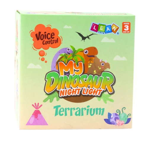 DIY Creative Dinosaur Terrarium Kit with Voice Control Night Light