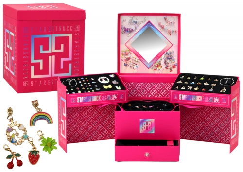 ﻿DIY Jewelry Making Set Beads Pendants Box 1267 pieces.