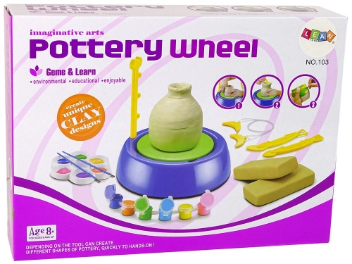 DIY Pottery Wheel Clay Art Paints Kit