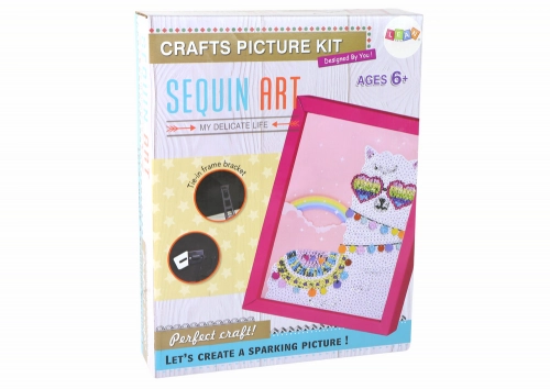 DIY Set Sequins High Heels Owl Frame Colorful