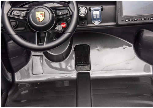 Divvietīgs bērnu elektromobilis DK-P911 Porsche GT3 Gray Painted
