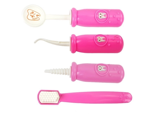 Doctor Set Dentist Stand Drip Medicines Syringe Drills Toothbrush