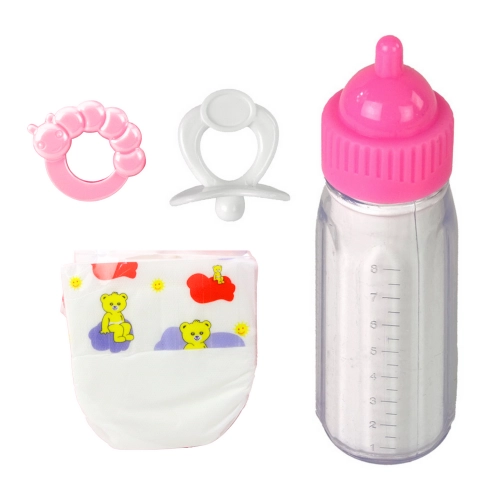 Doll Accessories Set Pacifier Bottle Diaper Rattle